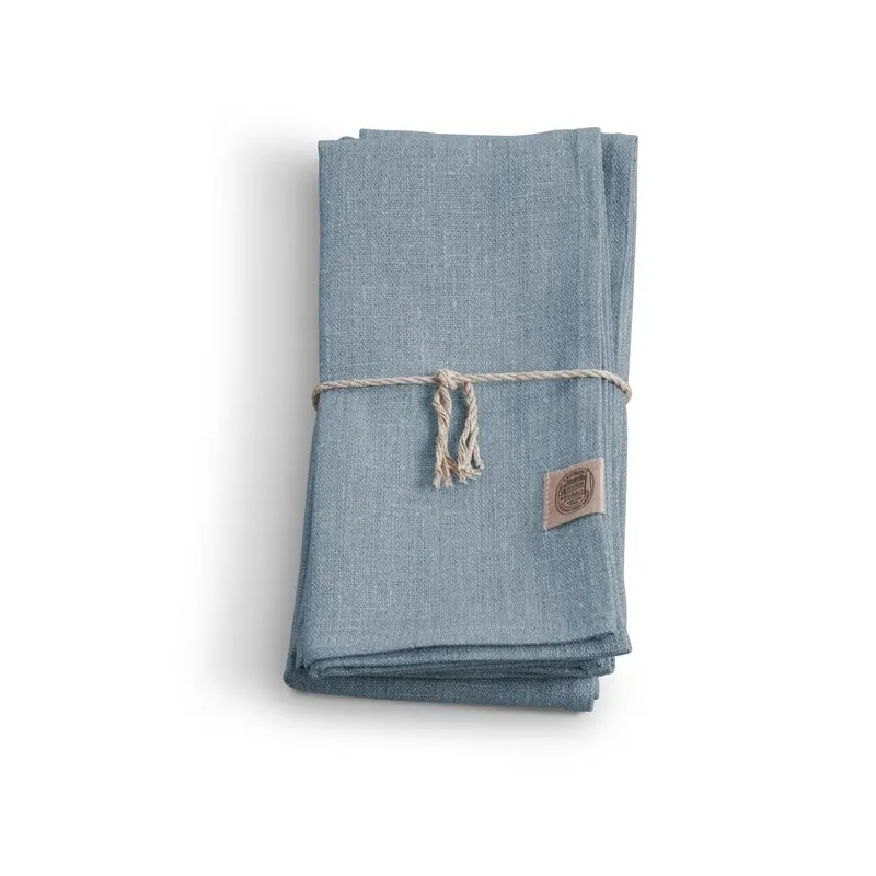 Lovely Linen Classic Leinen Serviette taubenblau, 4 Stk.