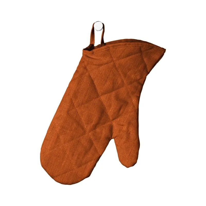 Lovely Linen CLASSIC Ofenhandschuh aus Leinen rostrot