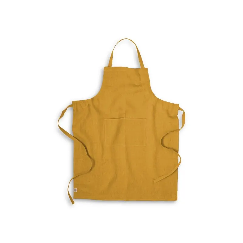 Lovely Linen Schürze Classic aus Leinen curry