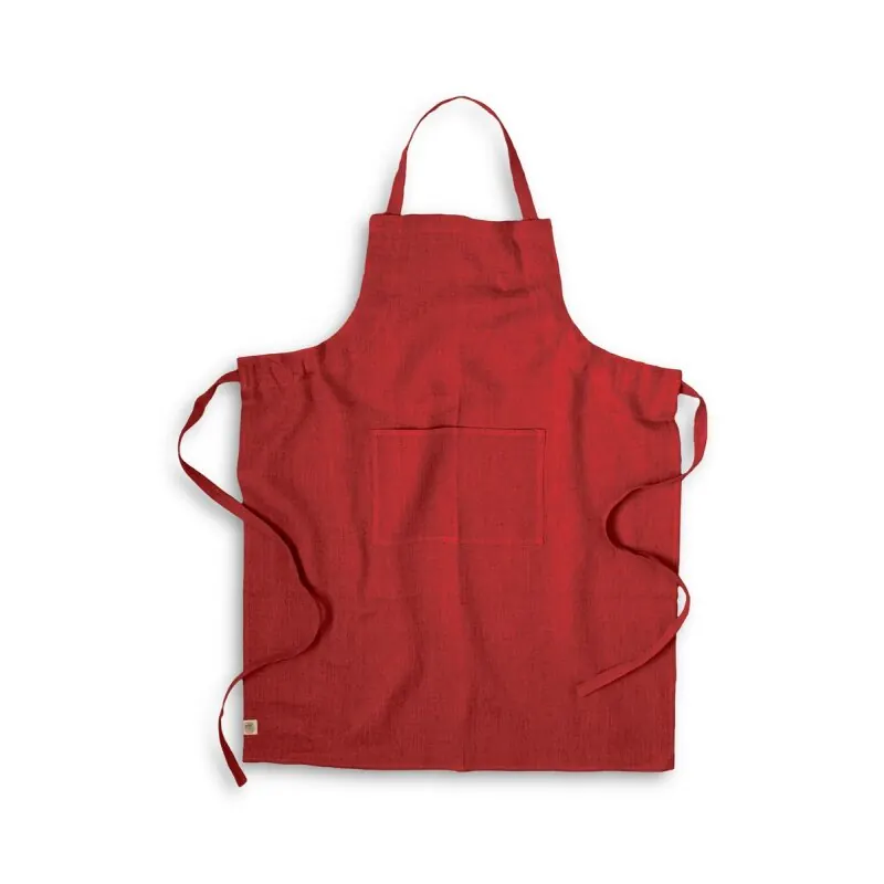 Lovely Linen Schürze Classic aus Leinen rot