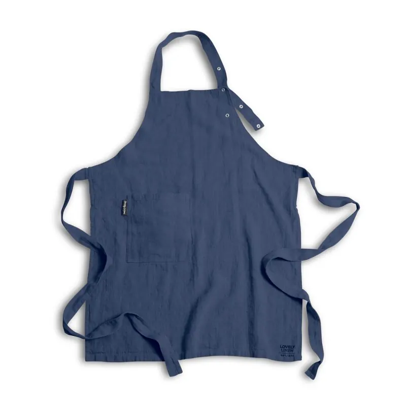 Lovely Linen Schürze Lovely aus Leinen denim blue