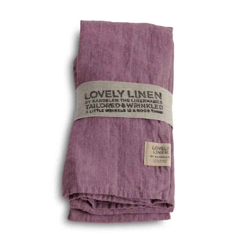 Lovely Linen Servietten Set Lovely altrosa, 4 Stk.
