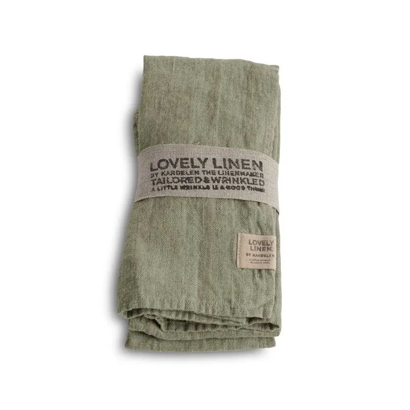 Lovely Linen Servietten Set Lovely avocado, 4 Stk.
