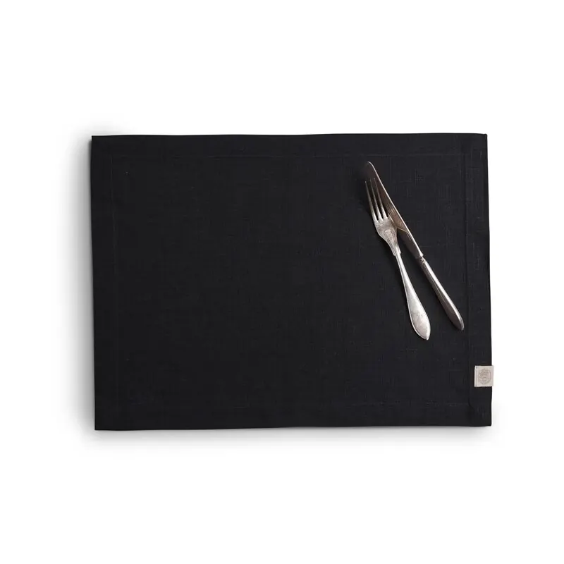 Lovely Linen Tischset CLASSIC schwarz | 1 Stk.