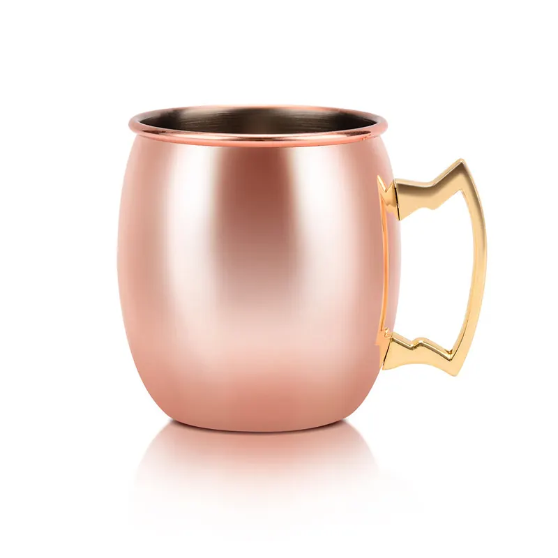 Moscow Mule Becher Edelstahl kupferfarben 0,400 Liter