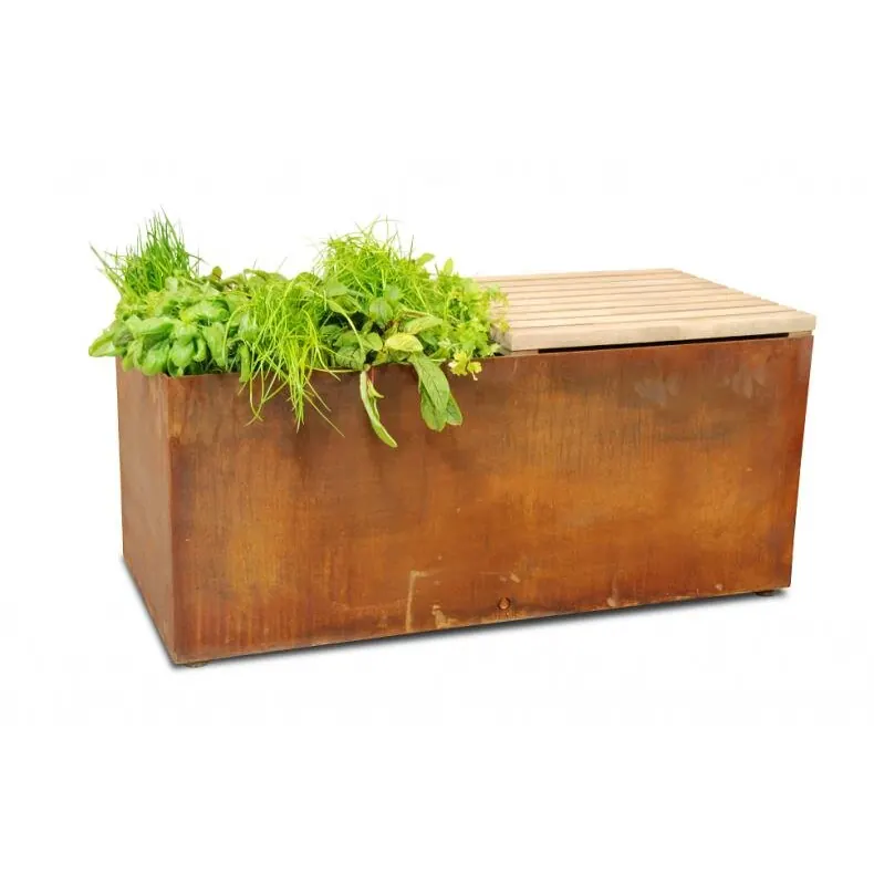OFYR Herb Garden Bench Corten