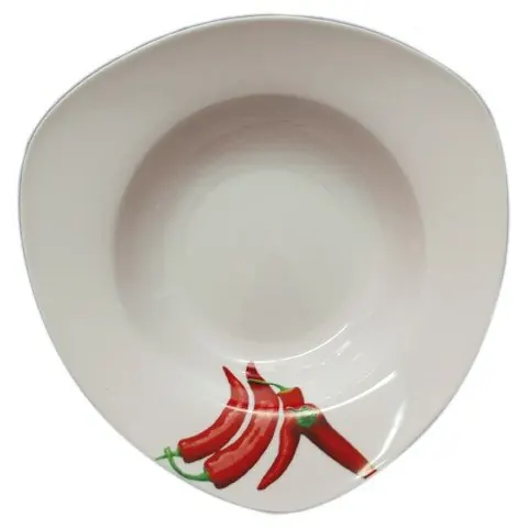 Pastateller Ø 300 mm aus robustem Porzellan Rand 50 mm CHL-0732T