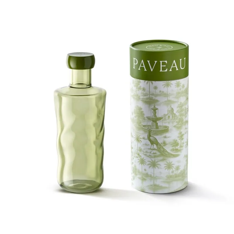 Paveau Swirl Karaffe aus Glas, mundgeblasen 0,75 l moss
