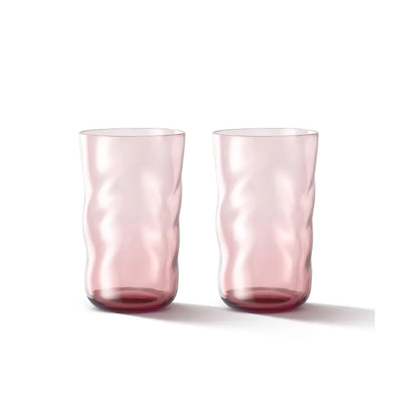 Paveau Swirl Longdrinkgläser mundgeblasen, silt 2 Stk.