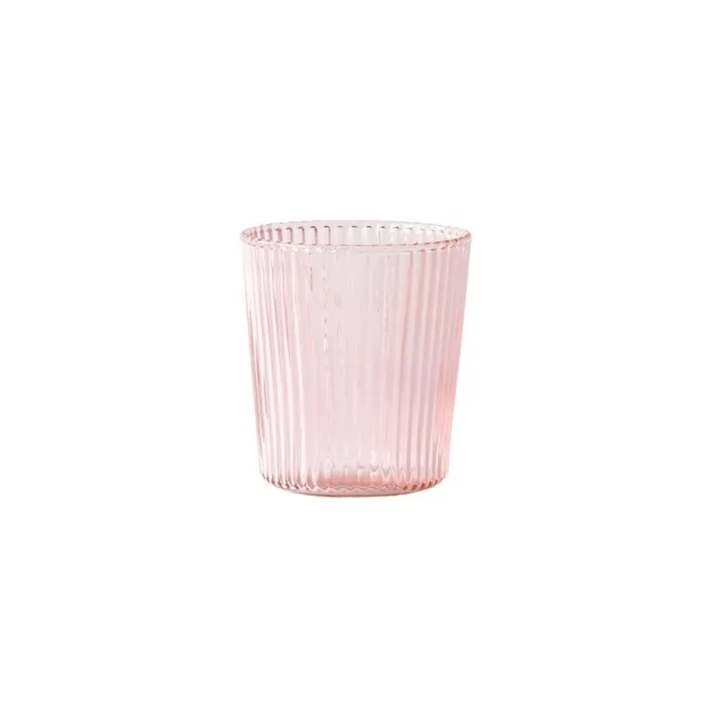 Paveau Trinkglas, mundgeblasen pink