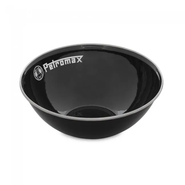 PETROMAX Emaille Schalen Schwarz, 2 Stück im Set (1 Liter)
