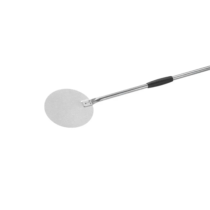 Pizzaschaufel aus Aluminium runde Schaufel  Durchmesser 200 mm Gesamtlänge 1690 mm