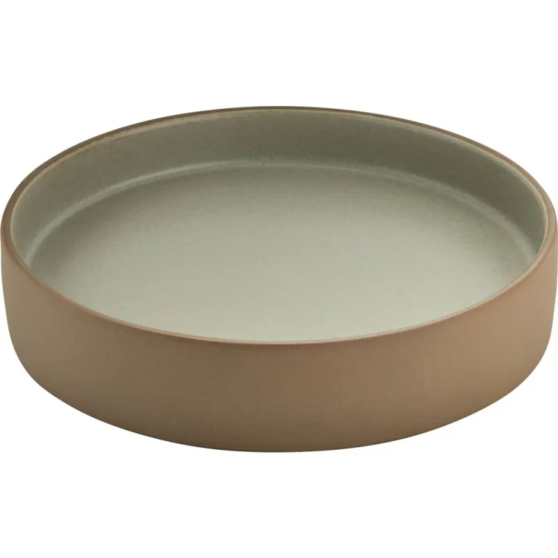 Playground 2in1 Teller flach/tief beige/grau 21 cm