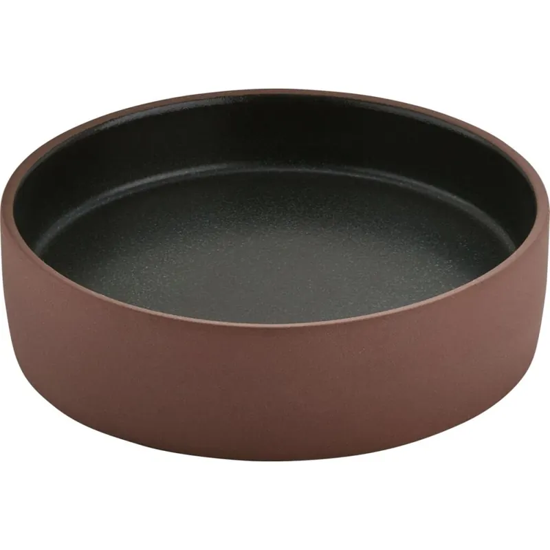 Playground 2in1 Teller flach/tief braun/schwarz 16 cm