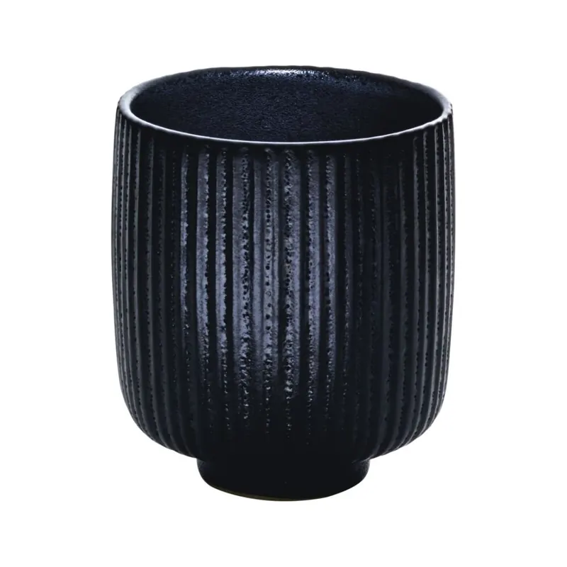 Playground NARA Becher o. Henkel Relief schwarz 0,3l