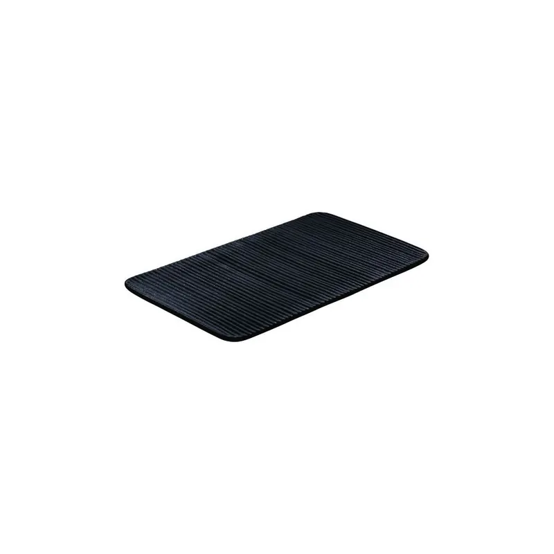 Playground NARA Platte eckig Relief schwarz 30x18 cm