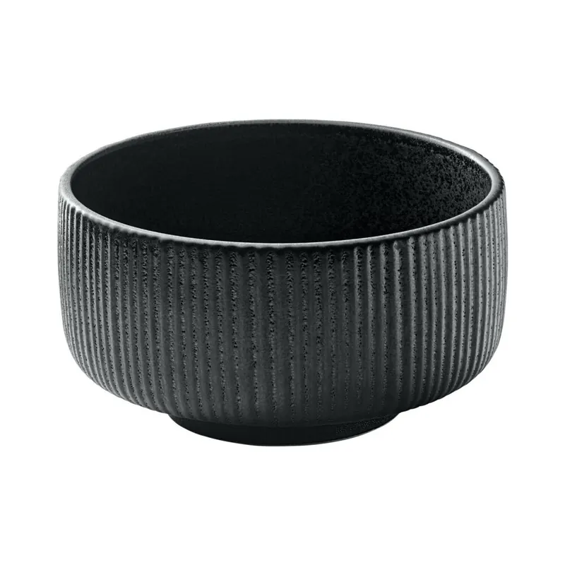 PLAYGROUND NARA Schüssel rund Relief schwarz 15cm/0.88l