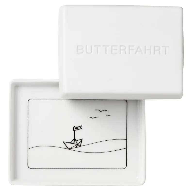 räder Butterdosen aus Porzellan