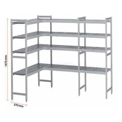 Regalsystem für Kühlzelle 1480 + 1060 + 370 + 1670 mm KIT80