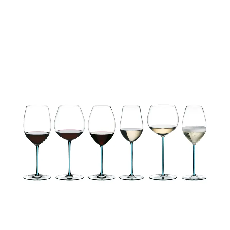 Riedel Fatto A Mano Türkis Wein & Champagner Quartett – 4er Vorteilset