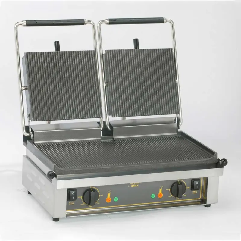 ROLLER GRILL Kontaktgrill doppelt 4 kW Abmessung 600 x 385 x 220 mm (BxTxH)