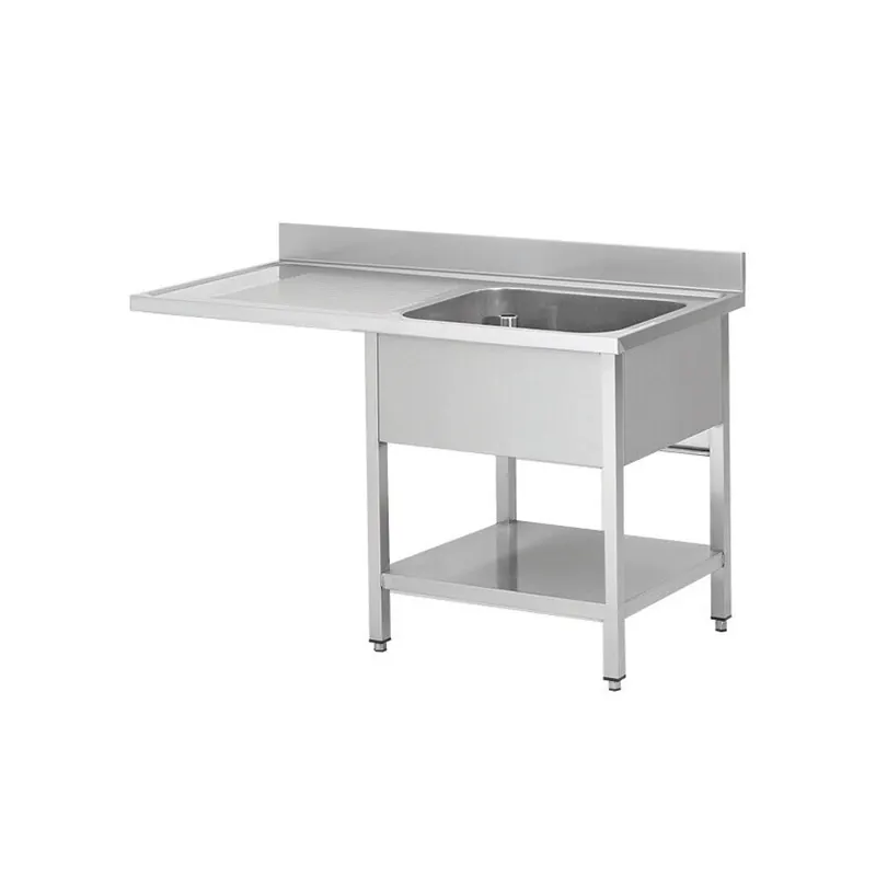 Spülzentrum Edelstahl Becken rechts 1400 x 700 mm THSTR147SBR1
