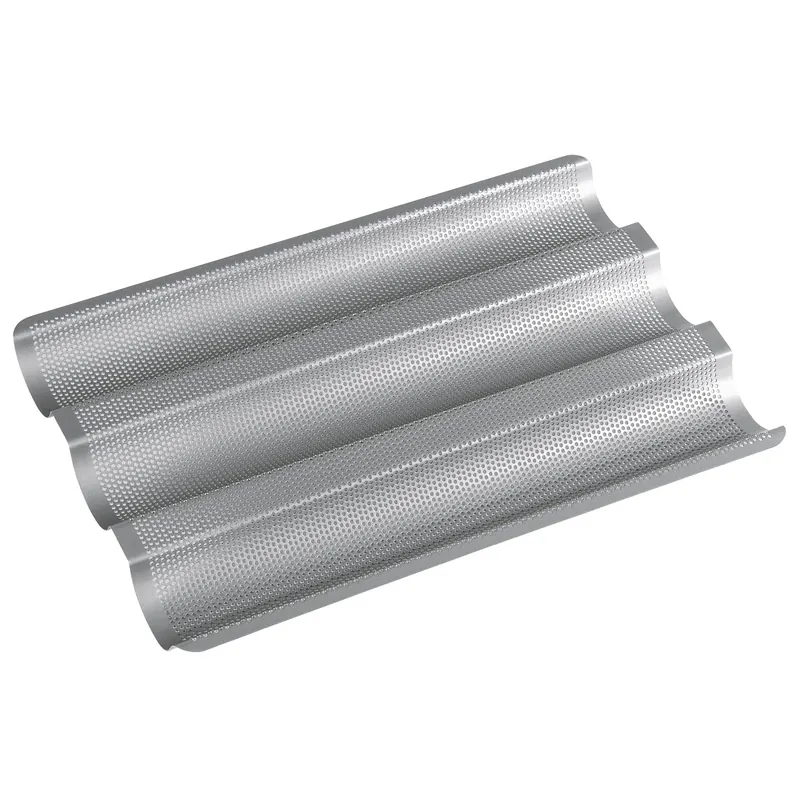 STÄDTER Baguette 37 x 24 cm / H 2,5 cm Silber