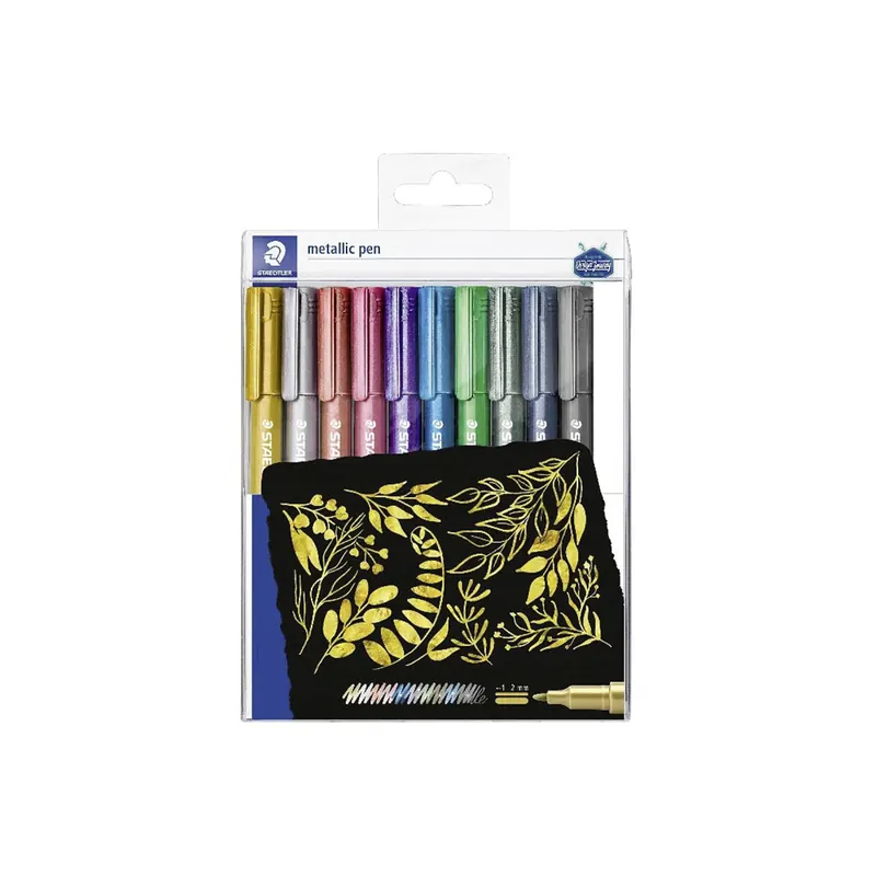 STAEDTLER Layoutmarker 8323 Metallic pen – 10er Vorteilset