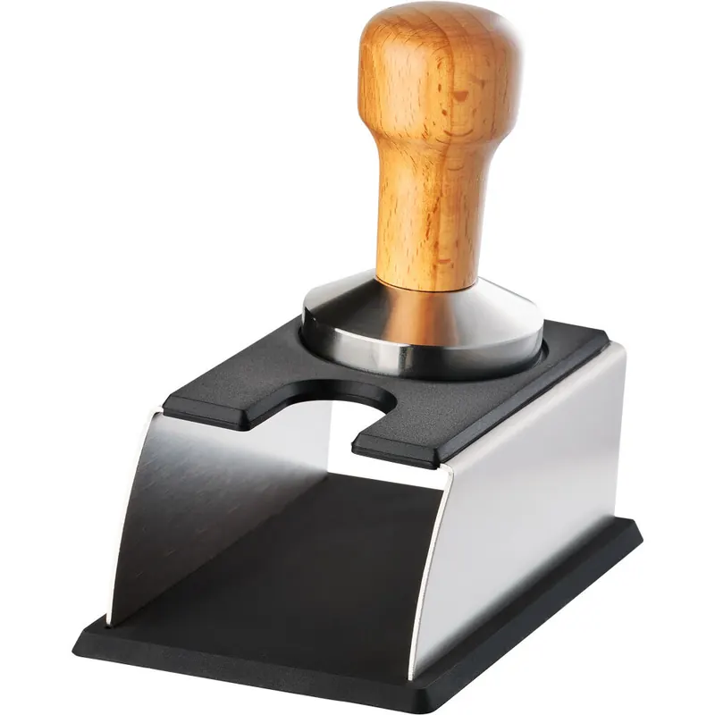 Tamperstation Edelstahl und Silikon für Tamper bis Durchmesser 58 mm