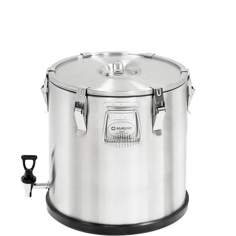 Thermobehälter aus rostfreiem Edelstahl 25 Liter mit Ablasshahn
