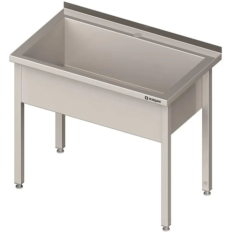 Topfspüle 1 Becken 700 x 700 mm 300 mm Aufkantung VTS07700A