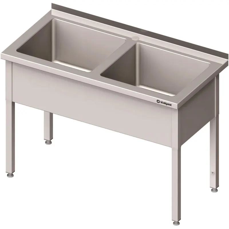 Topfspüle 2 Becken 1200 x 700 mm 300 mm VTS12706A