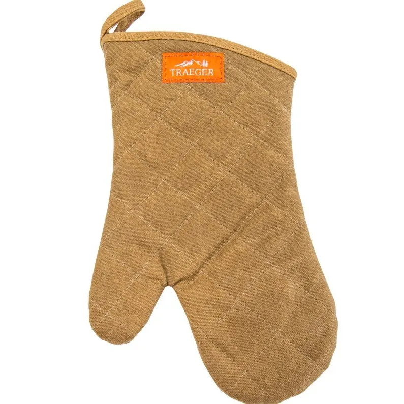 TRAEGER BBQ Handschuhe aus Leinen/Leder, Brown