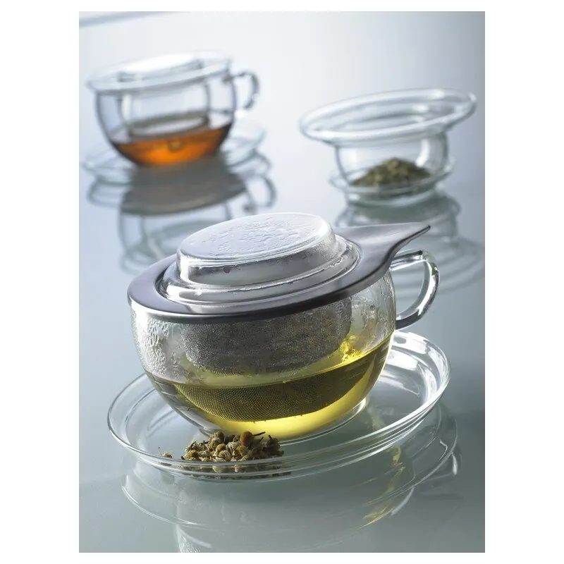 Trendglas Jena Teetasse TEA TIME mit Edelstahlfilter 0,3 l