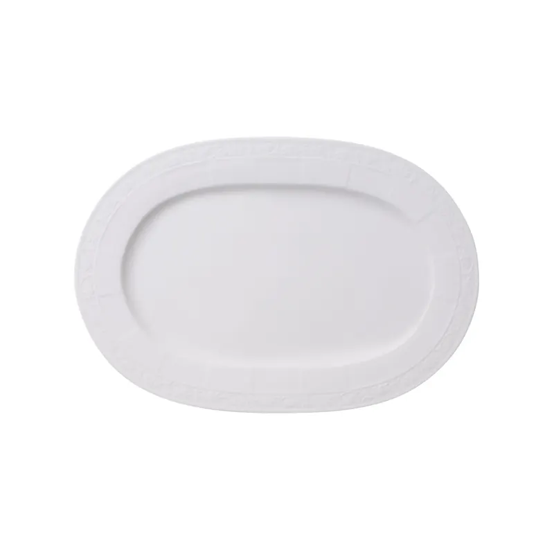 Villeroy & Boch Signature White Pearl Platte oval weiß 1043892960