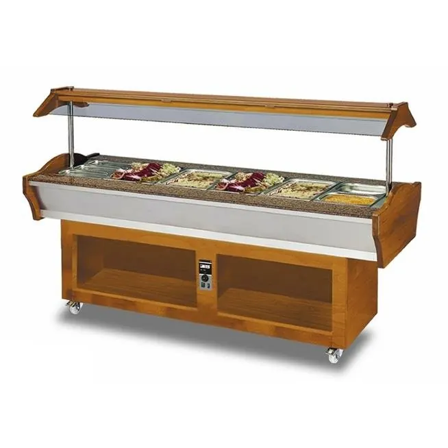 Wärmebuffet 2200 x 900 x 850 mm Granit-Arbeitsplatte SB-H GN220