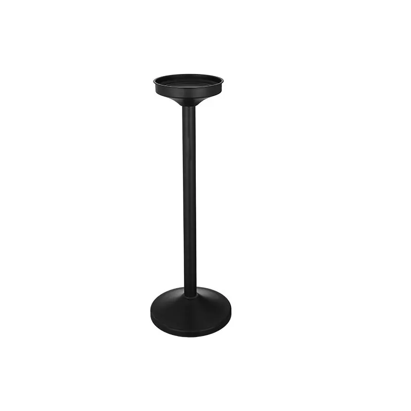 Weinkühlerständer Edelstahl schwarz H. 725 mm