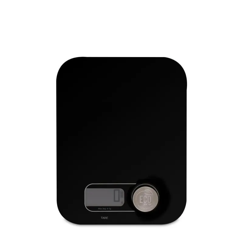 Weis ECO PRO Küchenwaage in schwarz batteriefrei