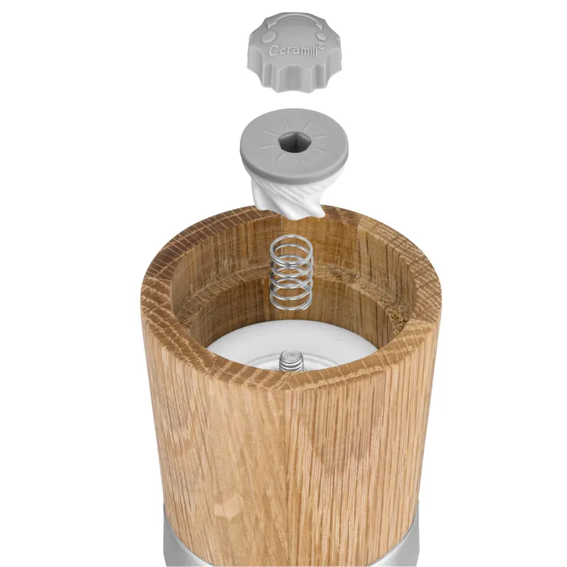 WMF Salz- und Pfeffermühlen Gewürzmühlen-Set 2-teilig Ceramill Nature braun