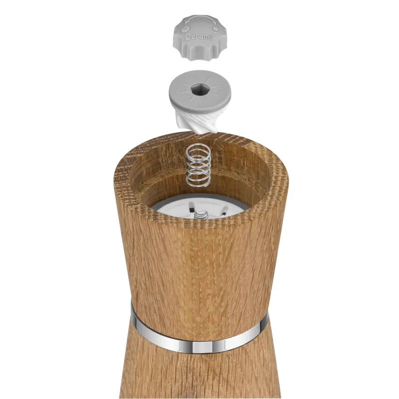 WMF Salz- und Pfeffermühlen Salz-/ Pfeffermühlen-Set 2-teilig Ceramill Nature braun