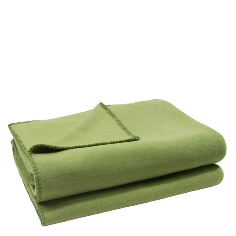 Zoeppritz Basis Soft-Fleece green blanket 650 65% Polyester, 35% Viscose 180x220 103291