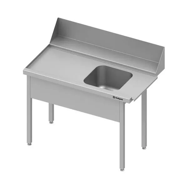 Zulauftisch Becken Breite 800mm VZL08703
