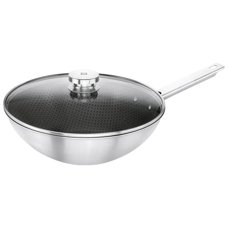 ZWILLING Joy Plus Wok 30 cm, 18/10 Edelstahl silber